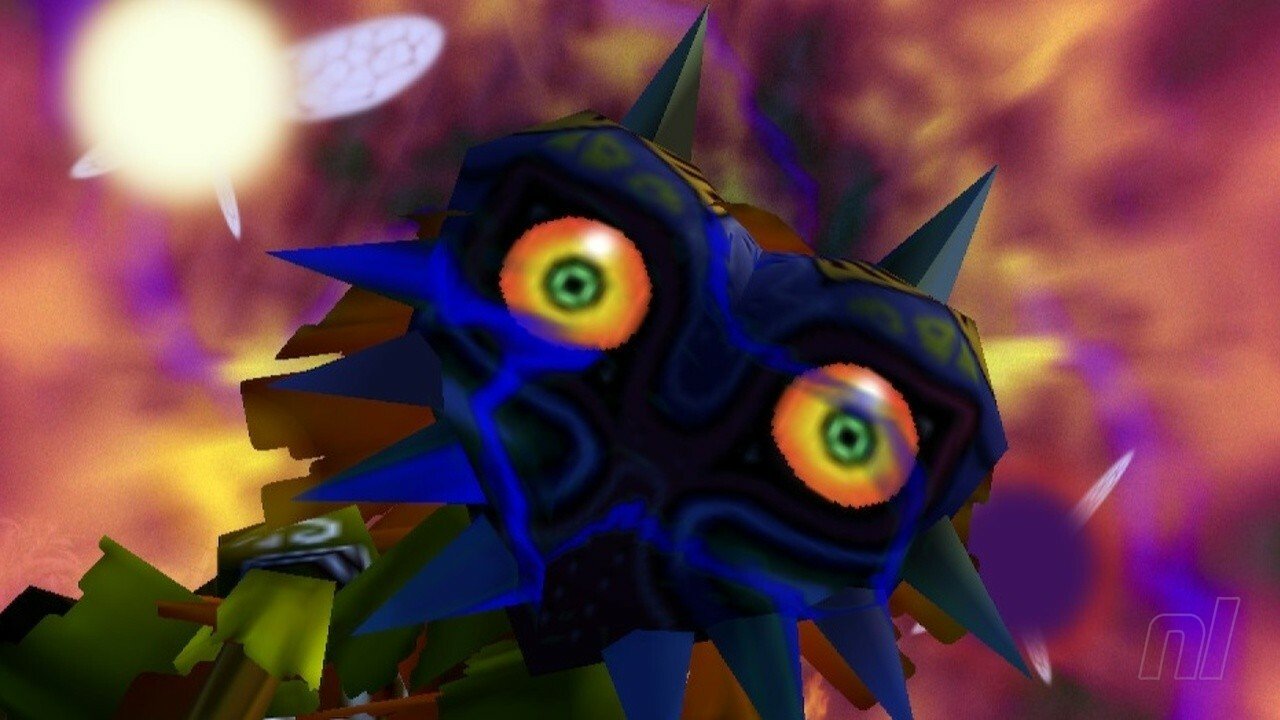 Máscara de Zelda: Majora's Cutscene al cambiar aparentemente "más refinado a N64" desde la emulación de la consola virtual de Wii