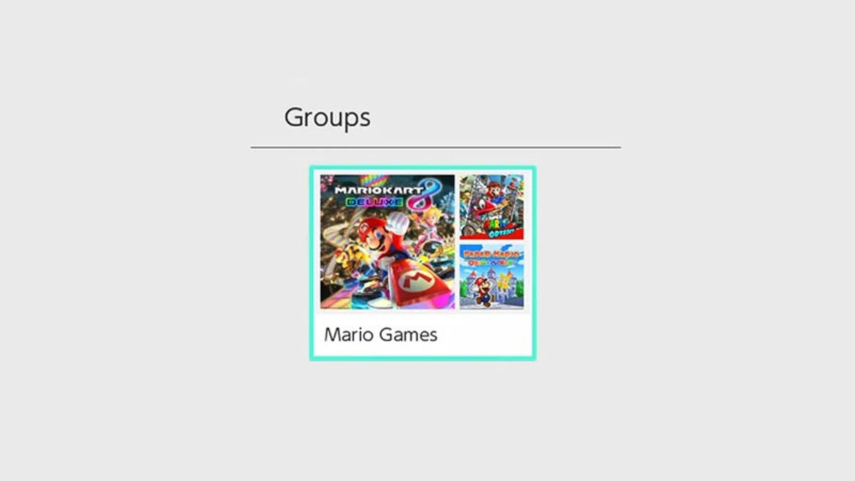 Nintendo Switch ahora te permite organizar tus juegos en carpetas