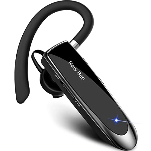 Auricular Inalámbrico Bluetooth 5.1 Negocio Auricular Conducción de CVC 8.0 Ruido con Micrófono para Conducir/Negocios/Oficina Auriculares Manos Libres Compatible con iPhone y Android 
