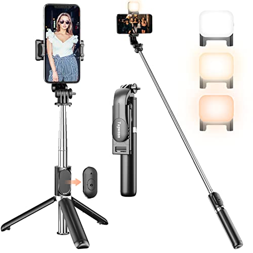 rotación de 360° Palo selfie con Bluetooth monopod con mando a distancia inalámbrico palo selfie para smartphones iPhone y Android