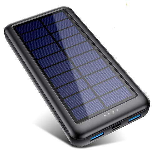 Brújula 10000mAh Solar Móvil Banco de Alimentación Cargador rápido de caso Portátil Doble Usb