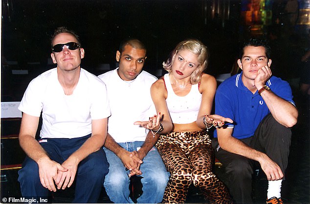 En el pasado: Eric Stefani, Tony Canale, Gwen Stefani y Adrian Young de No Doubt fueron vistos de izquierda a derecha en septiembre de 1996