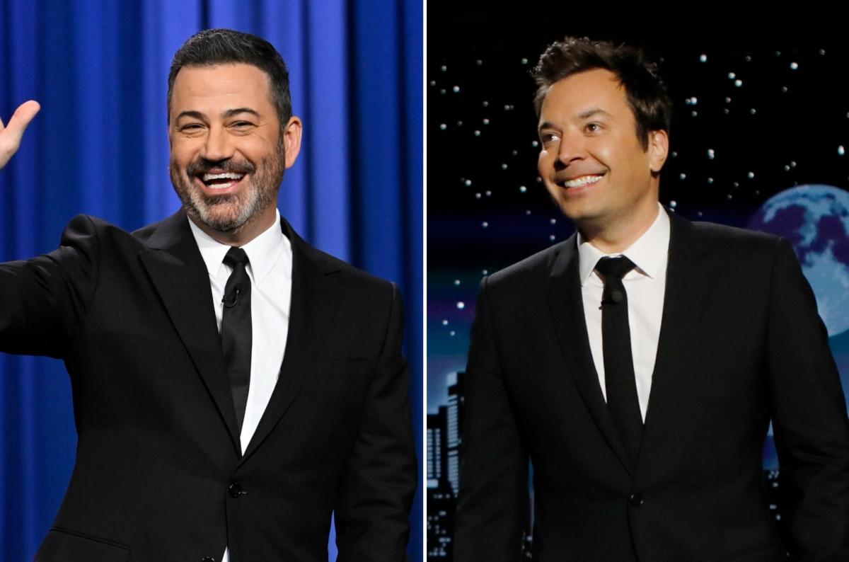 Jimmy Fallon y Jimmy Kimmel intercambian fiestas a altas horas de la noche para el Día de los Inocentes