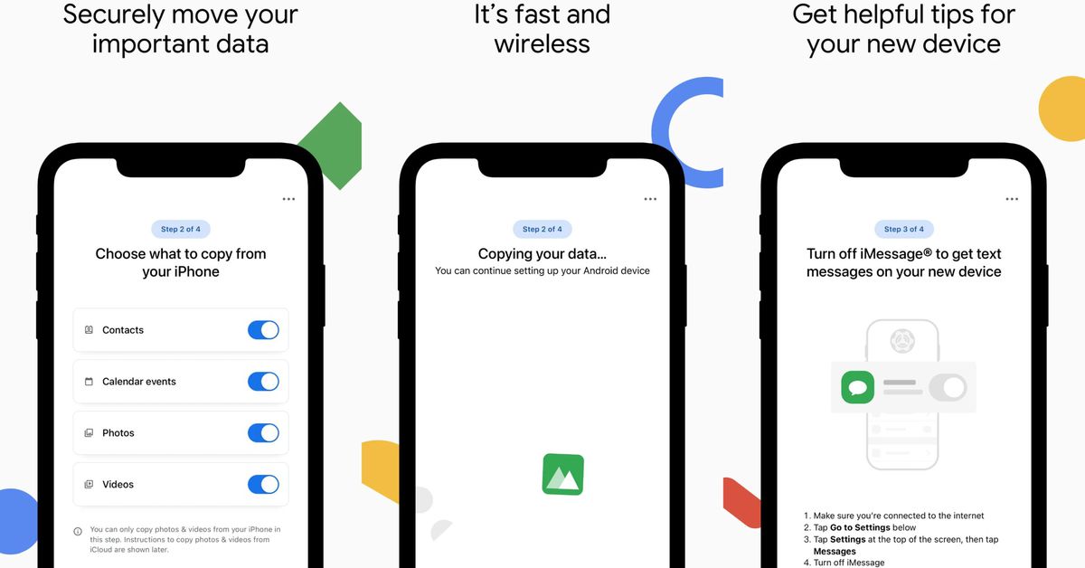 La aplicación de iPhone de Google para cambiar de forma inalámbrica a Android estará lista para los propietarios de Pixel en unas pocas semanas.