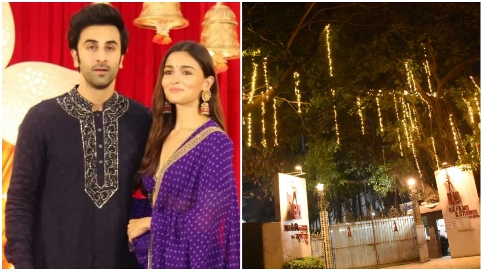 La boda de Ranbir Kapoor y Alia Bhatt: la entrada a RK Studio se iluminó antes de las próximas festividades.  Reloj |  Bollywood