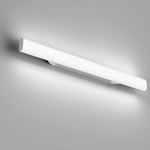 Pared Luz Espejo Baño Interior Luxvista 5W 30CM Aplique Espejo Baño LED Impermeable Armario para Apliques Baño Ángulo Ajustable Lámpara de Espejo con Interruptor Blanco Cálido 