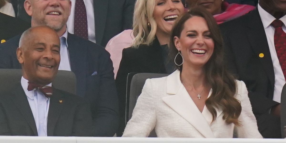 Kate Middleton en la fiesta del platino en el palacio