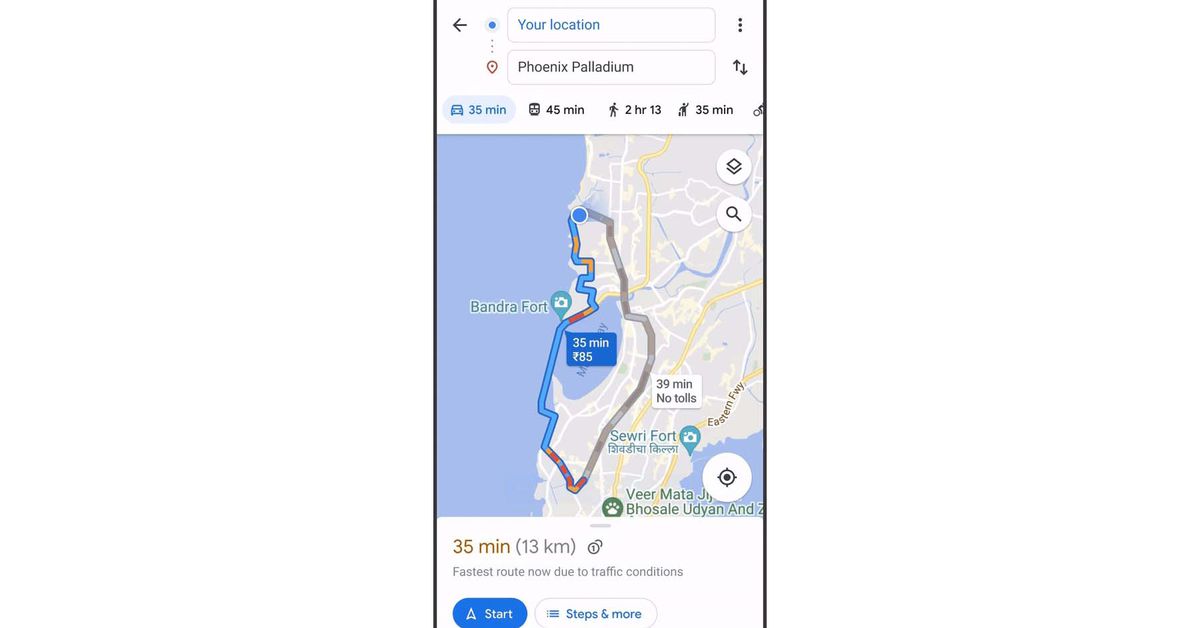 Google Maps ahora estima las tarifas de su viaje