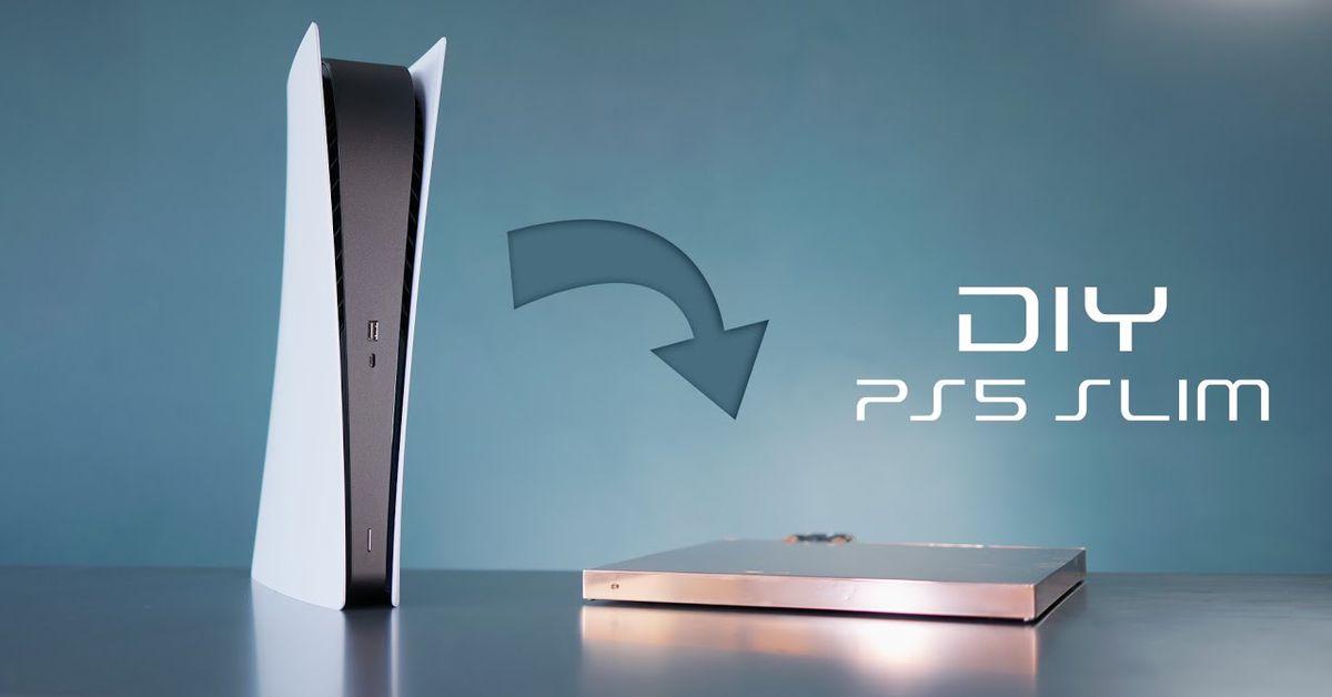 La primera PlayStation 5 "Slim" del mundo ya está aquí gracias a un YouTuber
