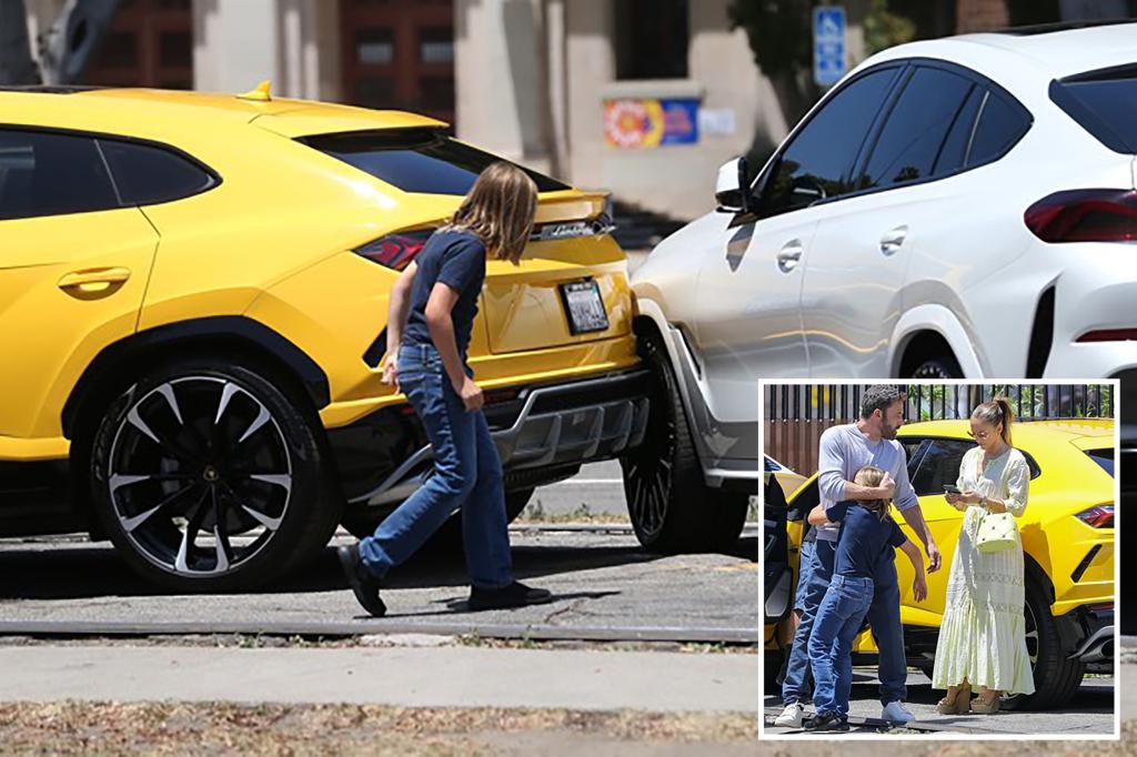 Samuel Ben Affleck, de 10 años, tuvo un accidente menor en un Lamborghini