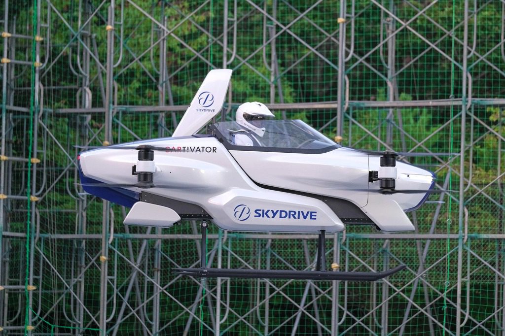 Un prototipo de coche volador probado por una empresa japonesa en septiembre de 2020.