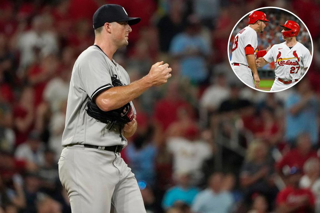 Clay Holmes salva de nuevo para ahogar a los Yankees en la derrota ante los Cardinals