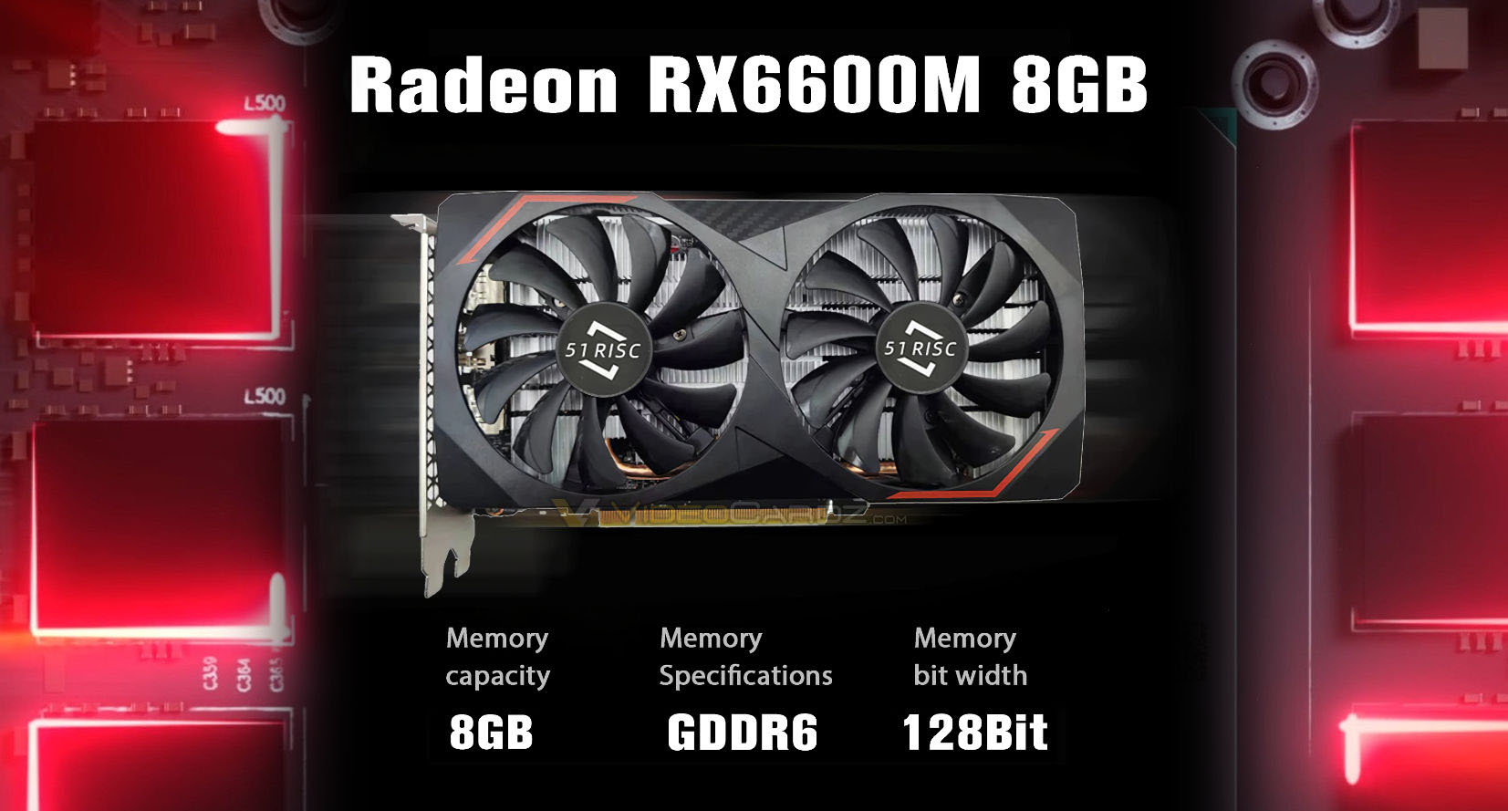 Las GPU móviles AMD Radeon RX 6600M se venden como tarjetas de escritorio mucho más baratas que las RX 6600