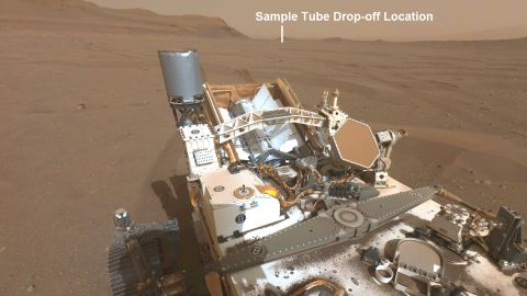 El rover estaba explorando un posible sitio de lanzamiento para sus muestras ocultas.