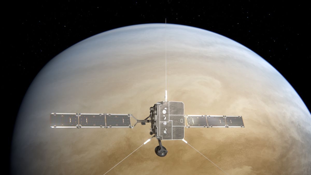 The sun-observing Solar Orbiter spacecraft makes regular flybys at Venus, taking measurements of the planet