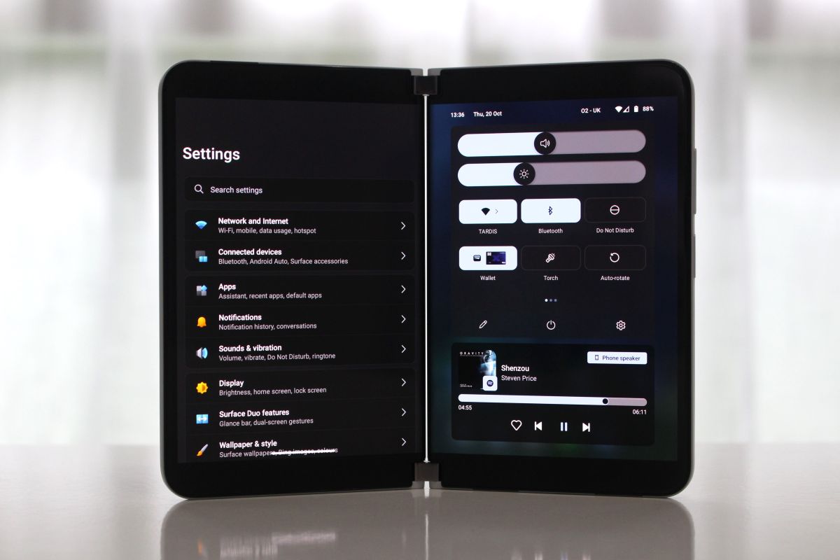 Android 12L para Surface Duo ahora está disponible con una nueva interfaz de usuario y más