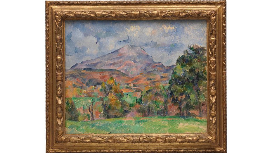 "La Montagne Santa Victoria" por Paul Cézanne