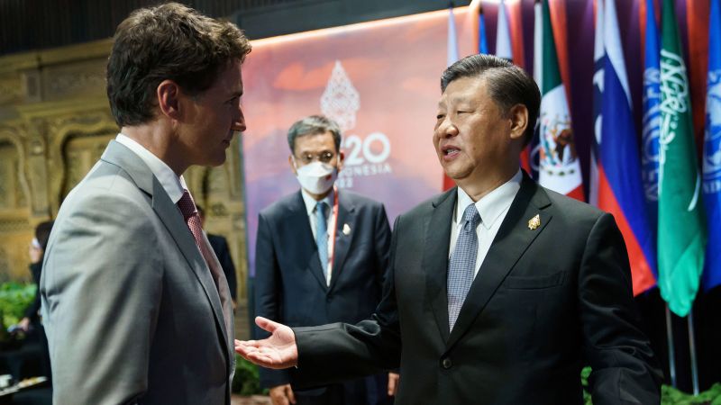 Xi Jinping de China sermonea a Justin Trudeau en el G20 sobre la supuesta filtración