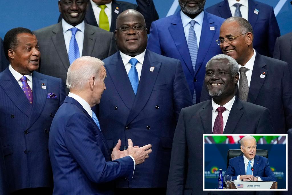 Biden bromea sobre el plan para visitar África y les dice a los líderes que podría 'comerse toda su comida'