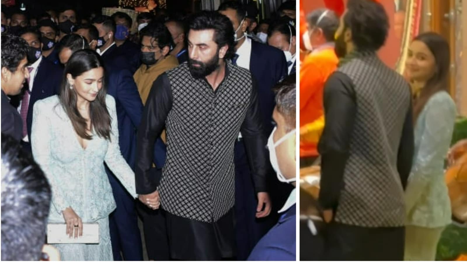 Alia, Ranbir gritan realeza mientras caminan de la mano en Ambani Bash, disfrutan de los estados |  Bollywood