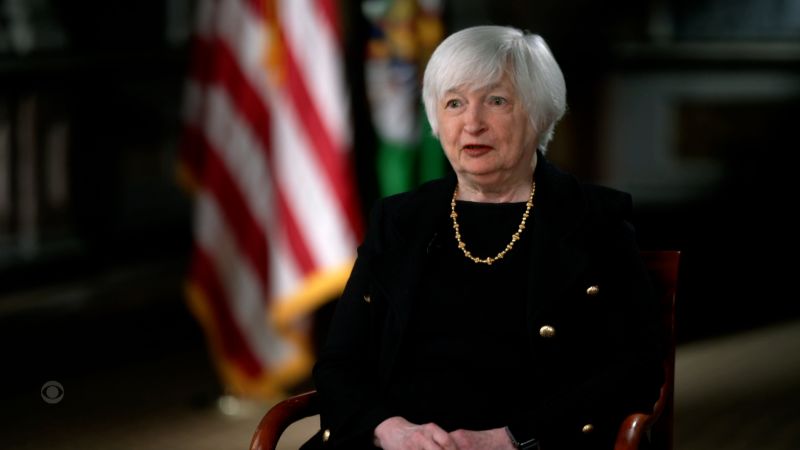 La secretaria del Tesoro, Yellen, espera que la inflación general se desacelere en 2023