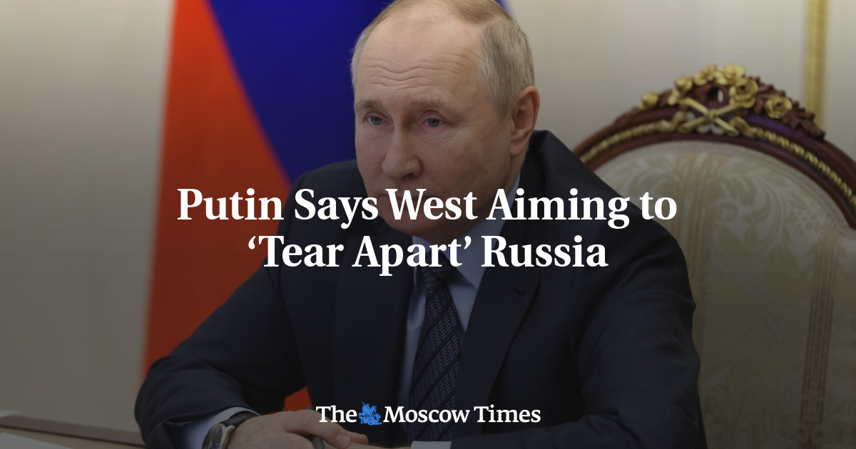 Putin dice que Occidente pretende "desgarrar" a Rusia
