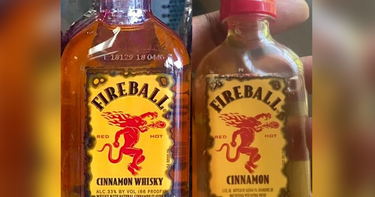 La demanda afirma que las minibotellas Fireball Cinnamon son "engañosas" porque no contienen whisky