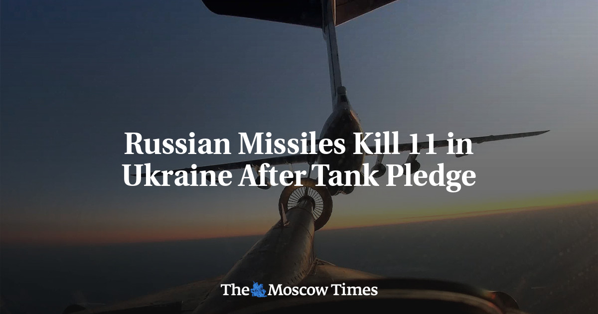 Misiles rusos matan a 11 en Ucrania después de prometer tanques