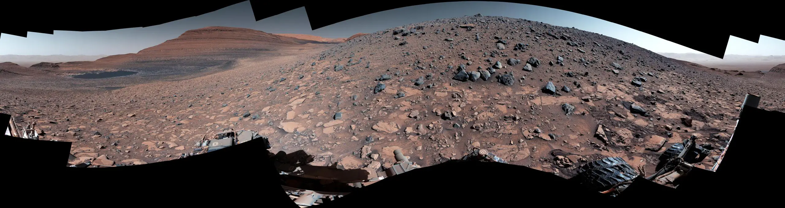 El rover Curiosity de la NASA llega al borde de Marte donde el agua dejó una acumulación de escombros