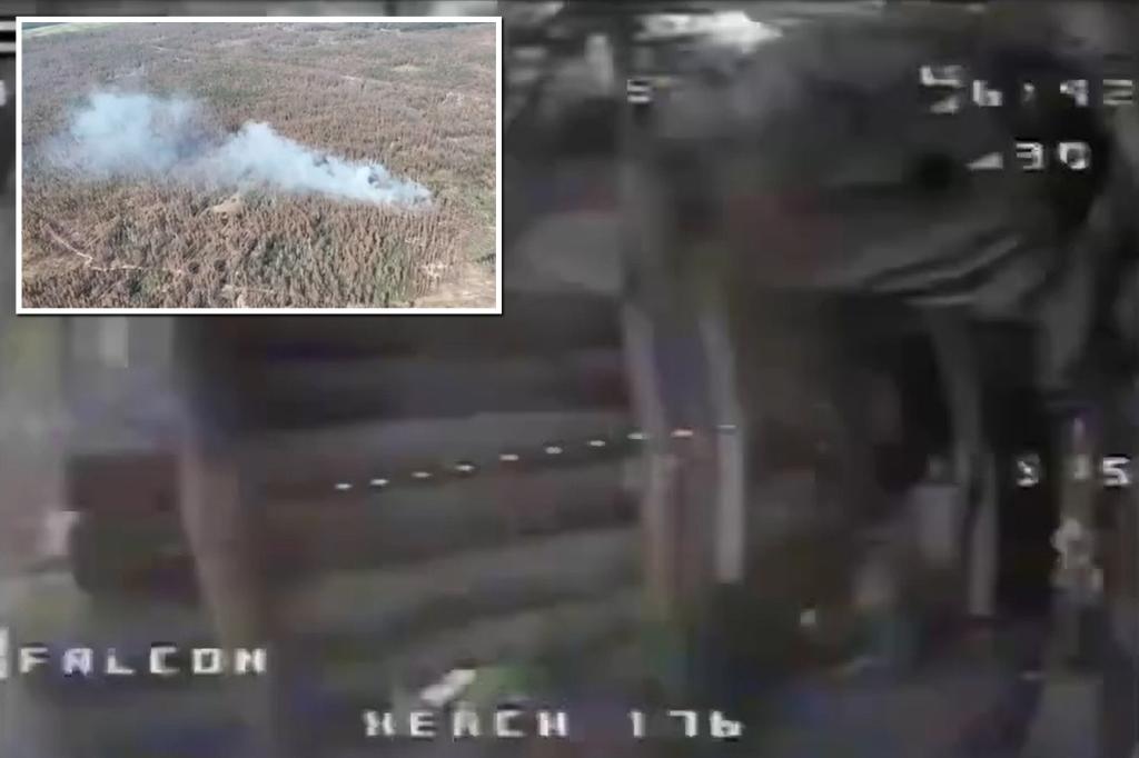 Mira cómo el dron ucraniano vuela hacia un búnker ruso y explota
