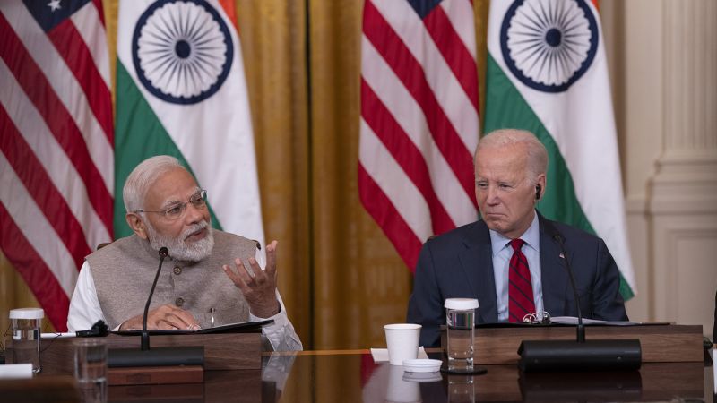La Casa Blanca dice que India ha rechazado solicitudes de mayor acceso a la prensa antes de la cumbre del G20.