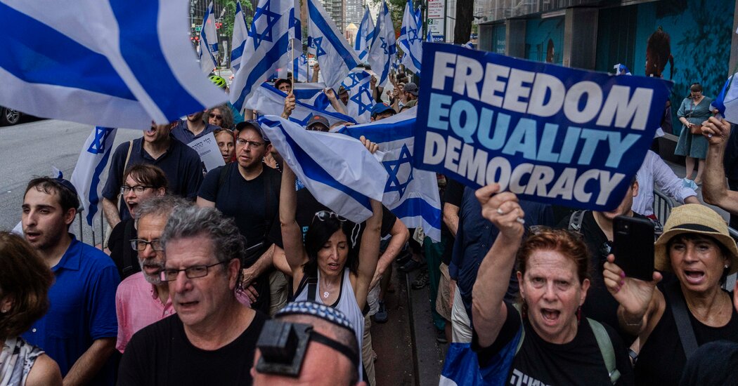 Los estadounidenses se unen a los israelíes que protestan contra los cambios judiciales