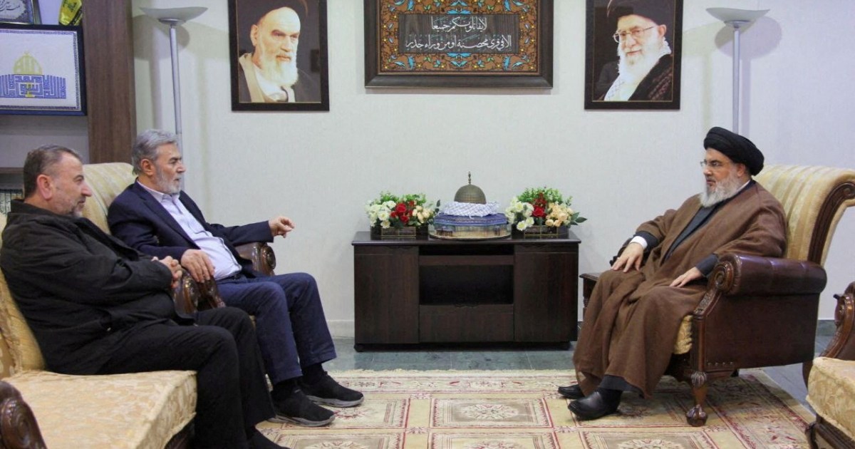 Líderes de Hezbolá, Hamás y la Jihad Islámica discuten el camino hacia la “victoria” sobre Israel |  Noticias del conflicto palestino-israelí