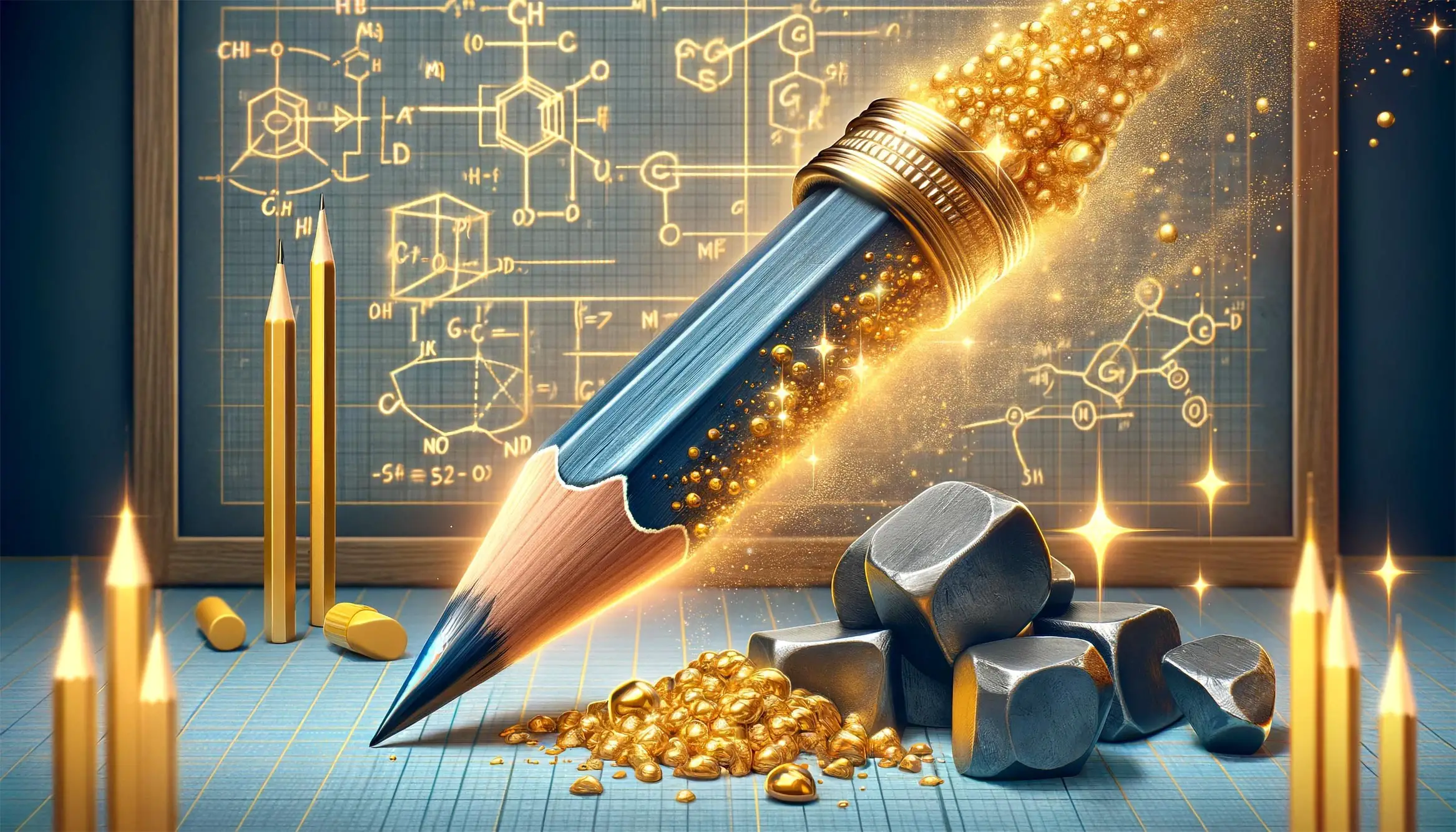 Físicos del Instituto Tecnológico de Massachusetts convierten un lápiz en "oro" electrónico.