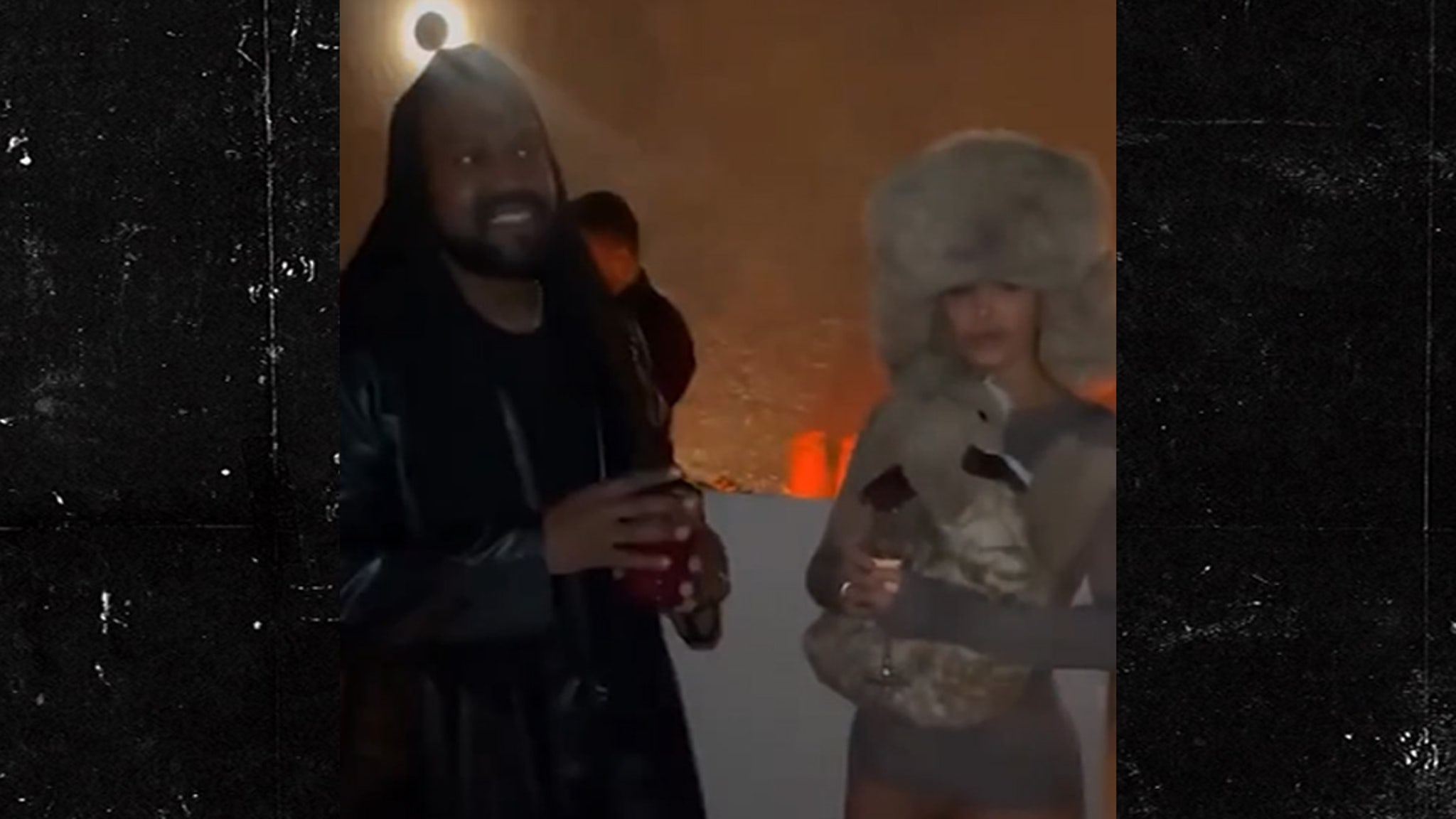 Kanye West y Bianca Sensori asisten a un evento en Dubai con grandes peluches