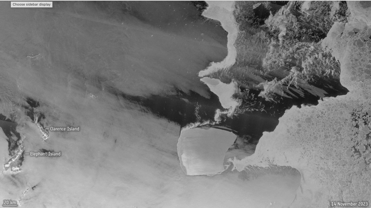 Los datos de radar ayudan a los científicos a estimar el peso del iceberg más grande del mundo