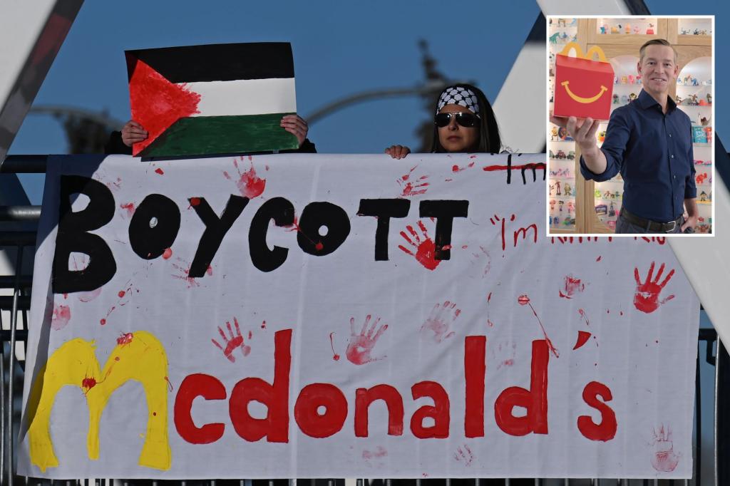 El director ejecutivo de McDonald's dice que la "desinformación" sobre la guerra entre Israel y Hamás ha perjudicado las ventas