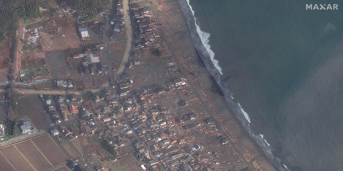Imágenes espaciales muestran la devastación provocada por el terremoto de Japón