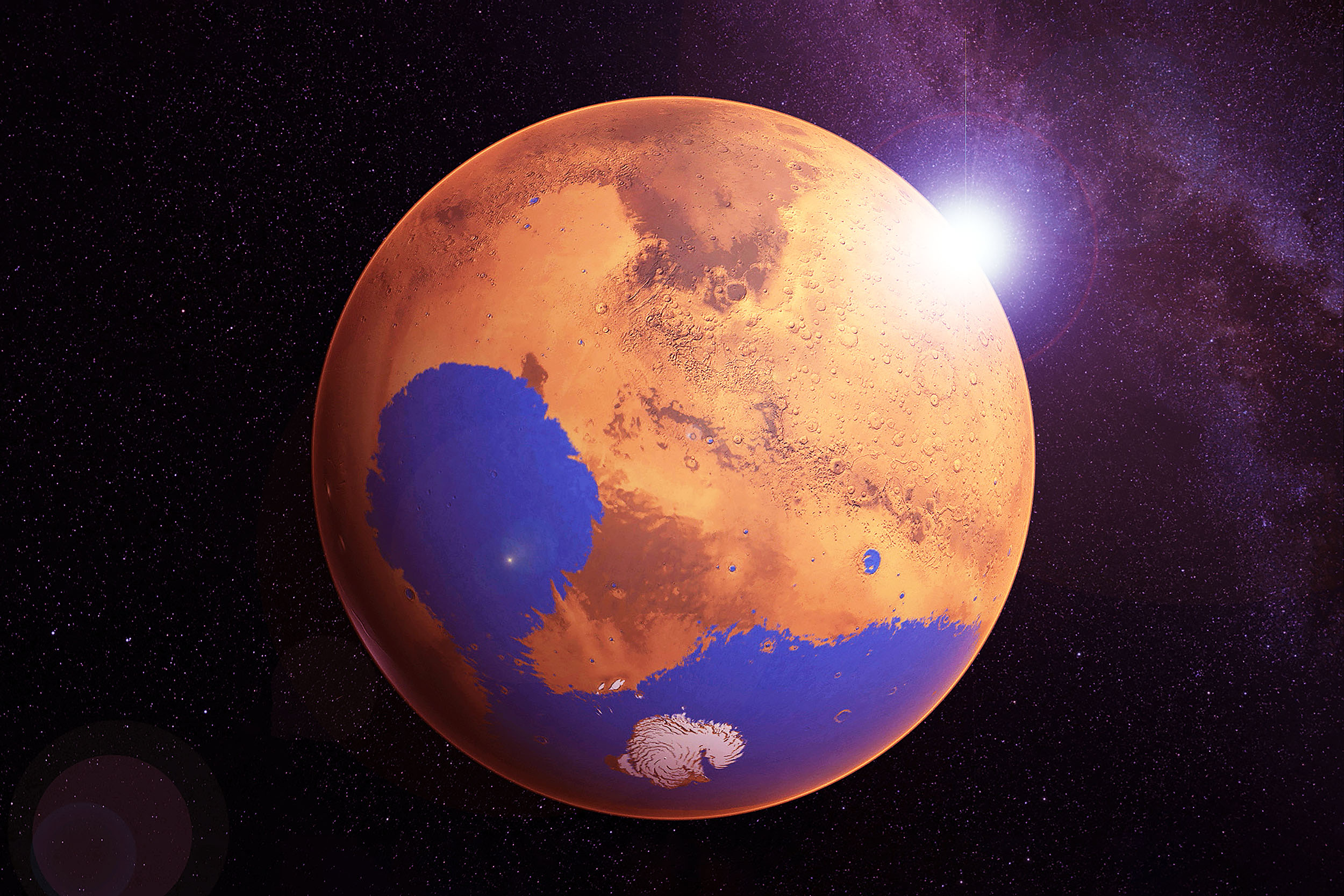 Marte tiene una enorme reserva de agua que podría llenar el Mar Rojo de la Tierra • Earth.com