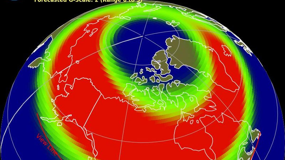 ¿Qué estados pueden ver la aurora boreal el lunes?  Lo que muestra el pronóstico