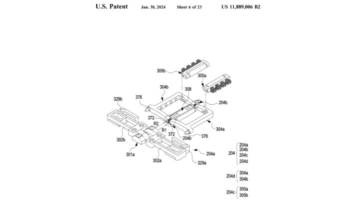Patente de componentes de bisagra para el Samsung Galaxy Z Fold del 30 de enero de 2024