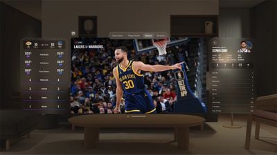 Aplicación NBA Apple Vision Pro