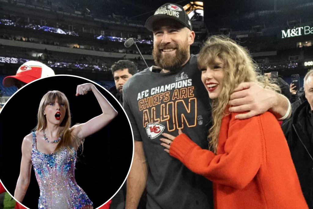 Taylor Swift se apresura a subir al avión para ver a Travis Kelce en el Super Bowl 2024