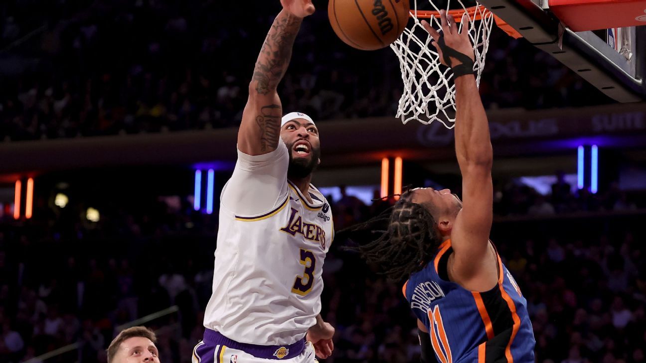 Los Lakers aumentan la presión sobre D, deteniendo la racha de nueve victorias consecutivas de los Knicks