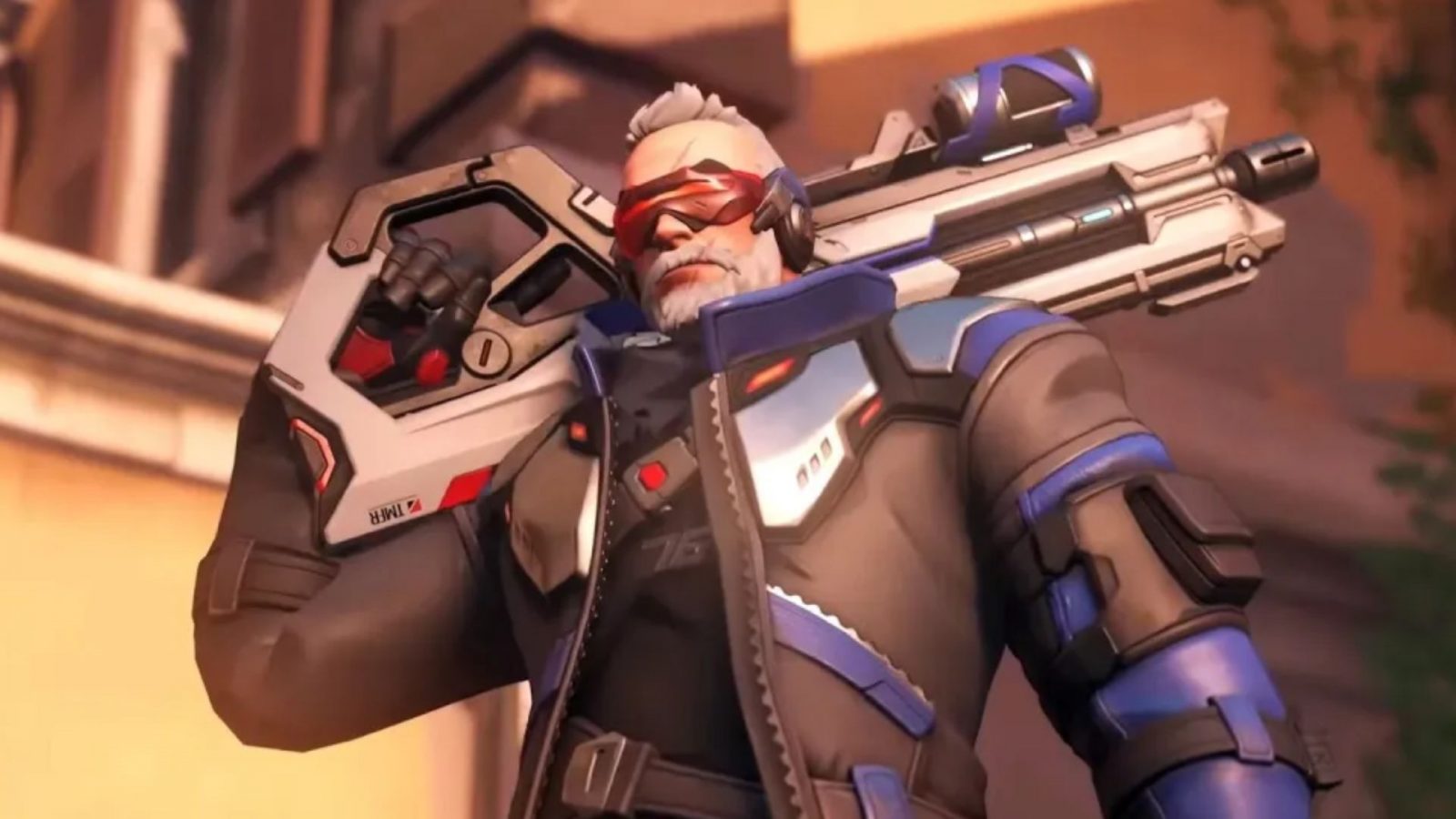 soldier 76 holding weapon in overwatch 2