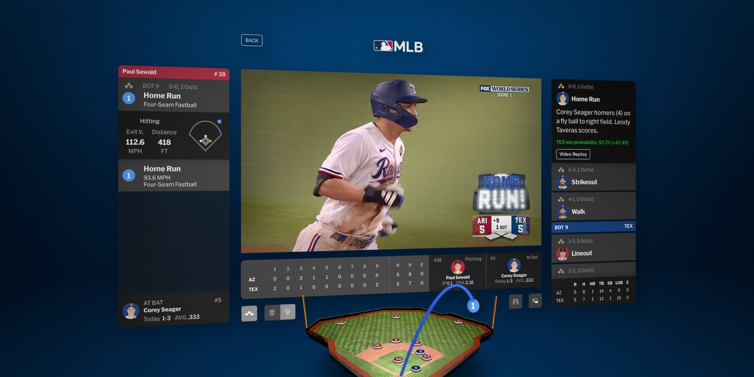 MLB lanza nueva aplicación en Apple Vision Pro