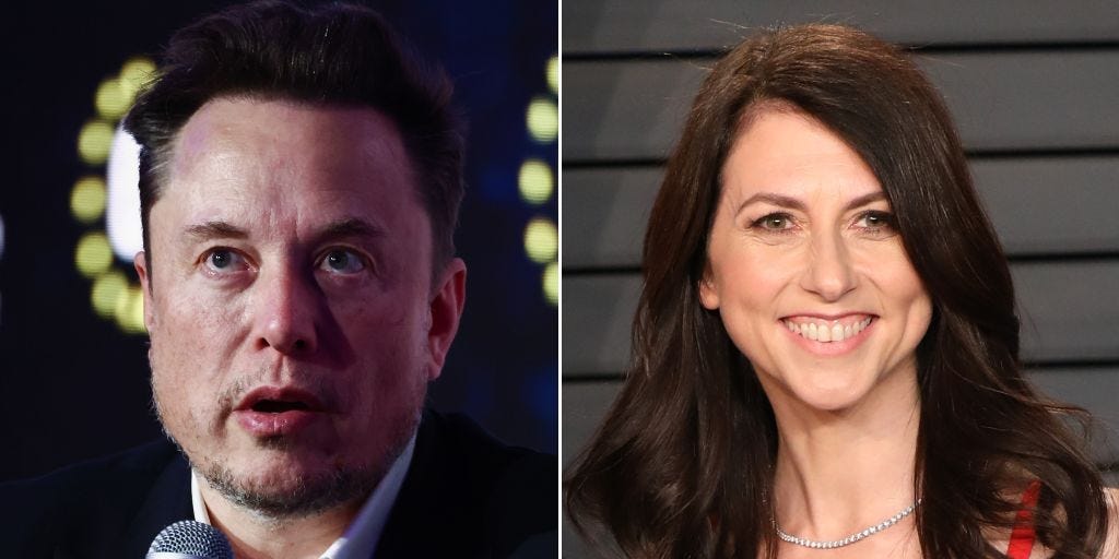 Elon Musk persigue a la ex esposa de Jeff Bezos, MacKenzie Scott