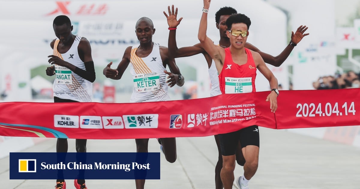 Alboroto en el Medio Maratón de Beijing: Kenia dice que dejó que el chino He Jie ganara la carrera "porque es mi amigo"